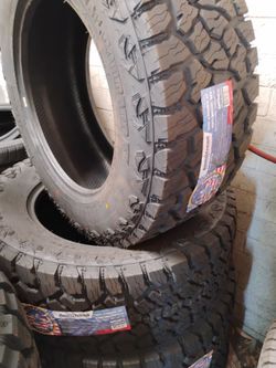 New set of tires all terrain 35 1250 20 Lt