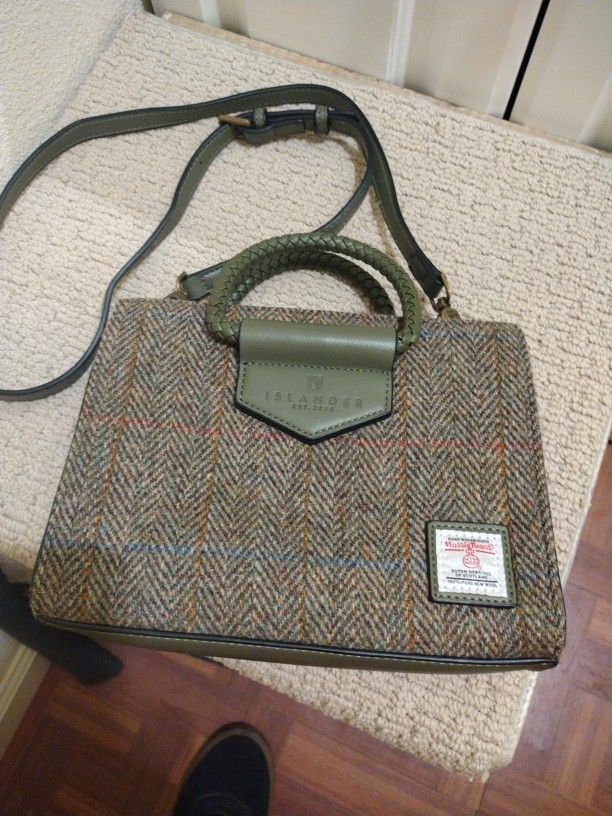 Like New Islander Harris Tweed Mini Tote Bag