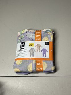 Member's Mark Organic Cotton Sleep & Play 3-Pack 12M