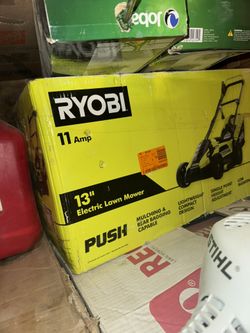 11 Amp Electric Lawnmower Ryobi 