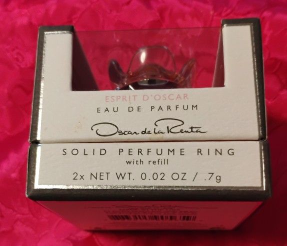 OSCAR de la RENTA SOLID Perfume RING w REFILL