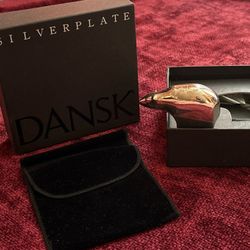 Vintage Dansk Silverplate Bear Animal Paperweight Gunnar Cyren w/ Original Box