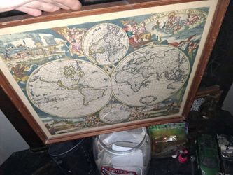 Map made for doctors in the 50s well preserved by company on back