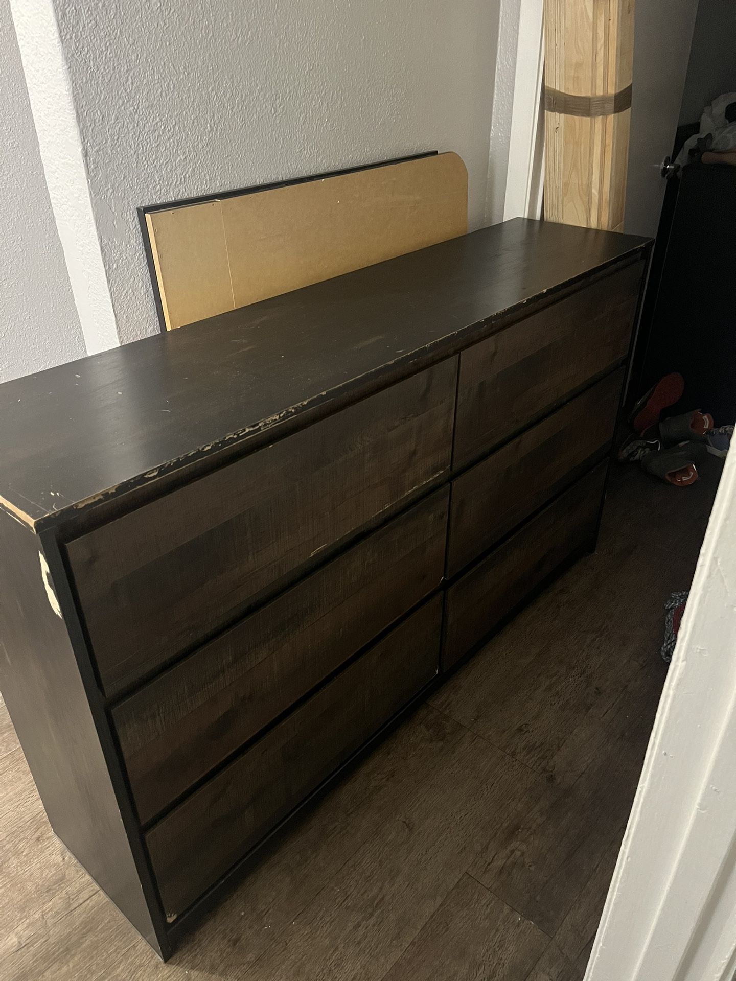 Dresser Mirror And Nightstand 