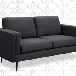 Elle Decor Simone 73” Sofa - French Charcoal