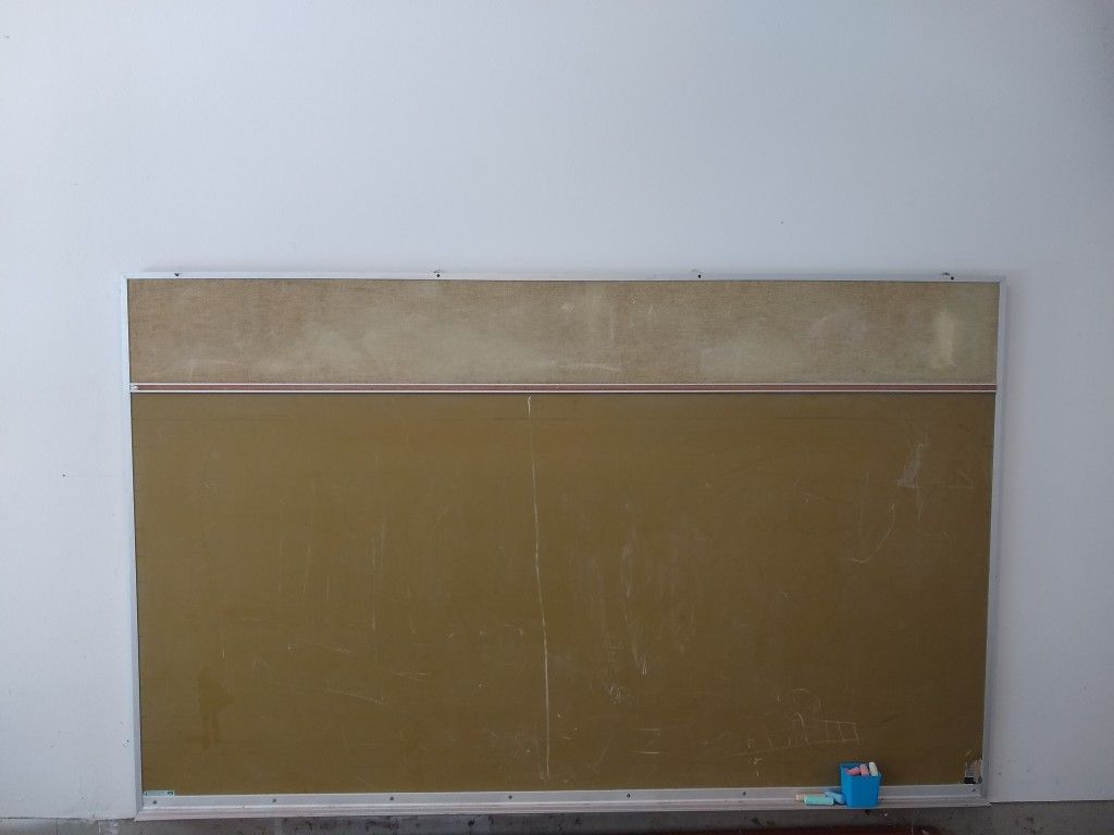 Chalkboard And Bulletin Board 8ft Wide 5ft Tall.