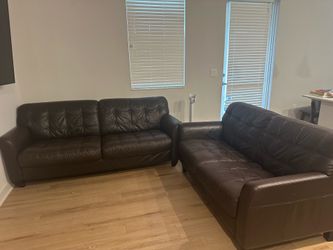 Leather sofa 2 piece