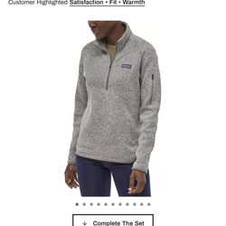 Patagonia Women's Better Sweater 1/4 Zip Pullover Small