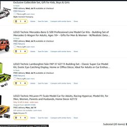 Lego cars Built