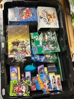 Pokémon cards, sports cards, new and used product