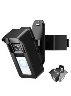 Ring Doorbell Mount No Drill: Blink DoorBell Camera Adjustable Angle Holder - Anti Theft Video Door Bell Mounting Bracket Door Security Apartmen NEw V