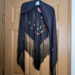 Floral Trangle Shawl