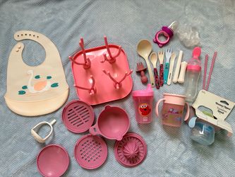 Pink Baby Meal Prep & Feeding Bundle
