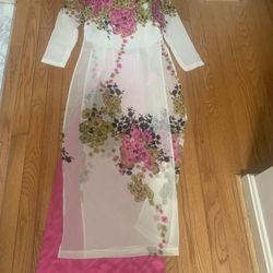Vietnamese Dresses Ao Dai Size Small 