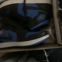 Air Jordan 1 mid black blue royal size 10
