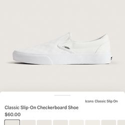 Vans  Checkerboard Slip On 