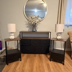 Console And End Table Matching  Set
