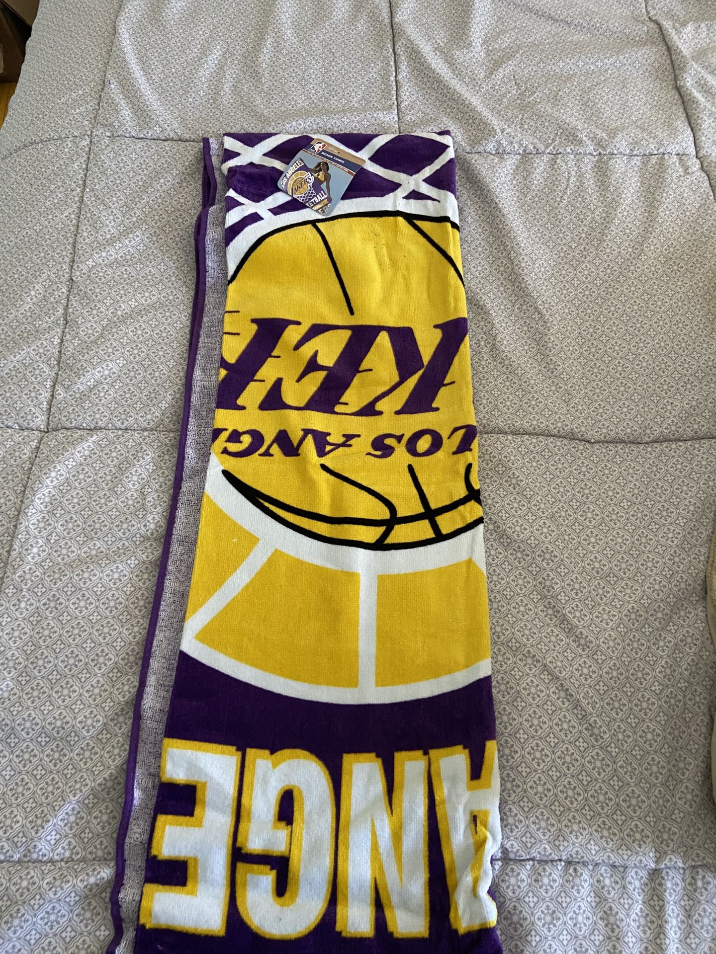 Brand new Super Size Lakers Towel