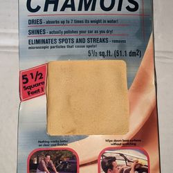 Natural Chamois Leather Car Drying Towel Shammy Cleaning Cloth Absorbent