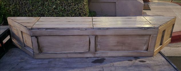 Window bench with storage