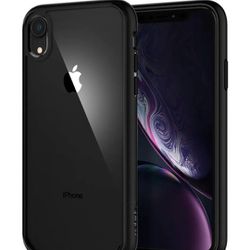 Spigen Ultra Hybrid [Anti-Yellowing] [Military Grade] Designed for iPhone XR Case, 6.1 inch Cover - Matte Black


