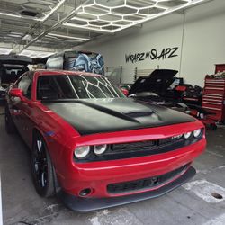 Dodge SATIN BLACK hood Wrap