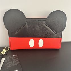 $35 NEW Loungefly Disney Mickey Mouse Cosplay Tech Wallet