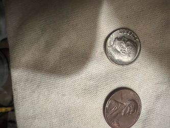 Dime and Penny off center