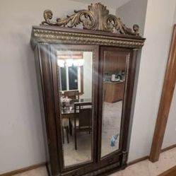 Antique Solid Wood Armoire