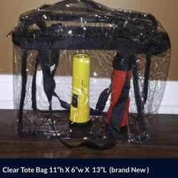 Clear Tote Bag Great For Concerts Or Any Event