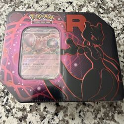 TEAM ROCKETS MEWTWO TIN