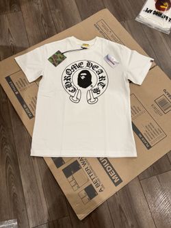 Bape X Chrome Heart T Shirt Size S,M,L,XL 