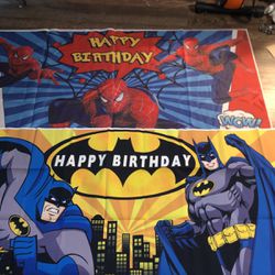 Superhero Birthday Banners