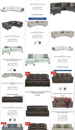 Sectionals, couches, leather and upholstery 50%off❤️💙🤍🇺🇸