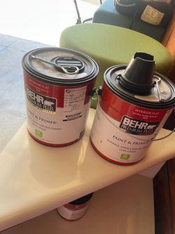 2 gallons of Smoky White paint Behr