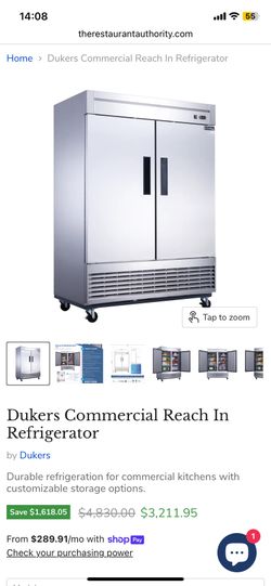 Dukers Commercial Refrigerator