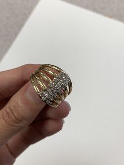 10k yellow gold ladies ring