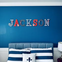 Jackson / Jack Nautical Name Sign 
