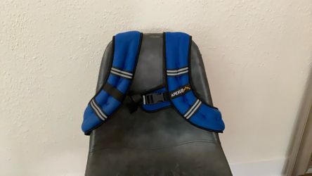 APEXUP 10lb Weighted Reflective Running Vest - Blue