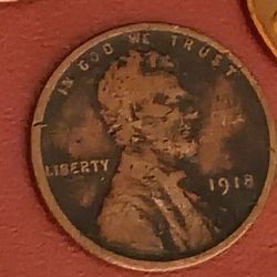 1918 Lincoln Wheat Penny