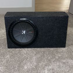 12” Kicker CompR Subwoofer And Box