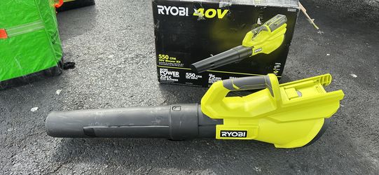 🔥 RYOBI 40V 550 CFM Cordless Leaf Blower. Only tool