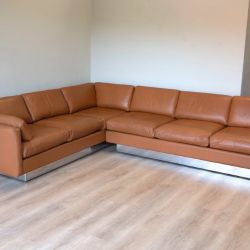 Hayes Furniture Vintage Leather Sectional