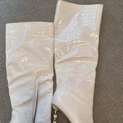 White Boots Size 10