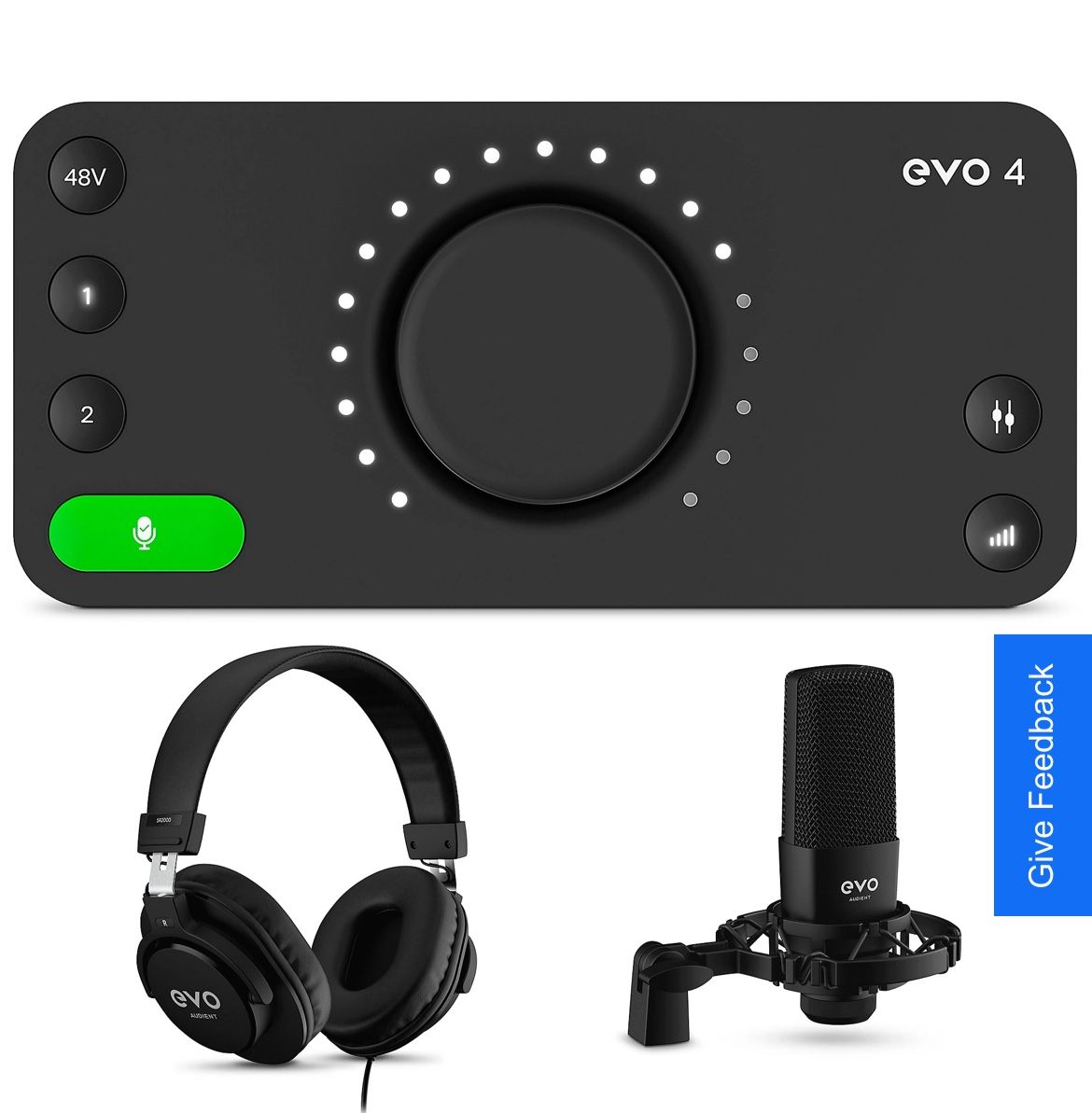 Audient Evo4 Recording Bundle