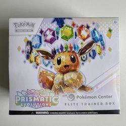 Pokemon Prismatic Evolutions Pokemon Center Elite Trainer Box 