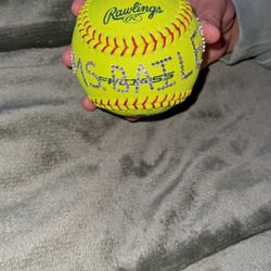 Custom Bedazzled Softball