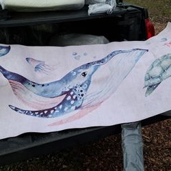 3' by 7' rubber back mat