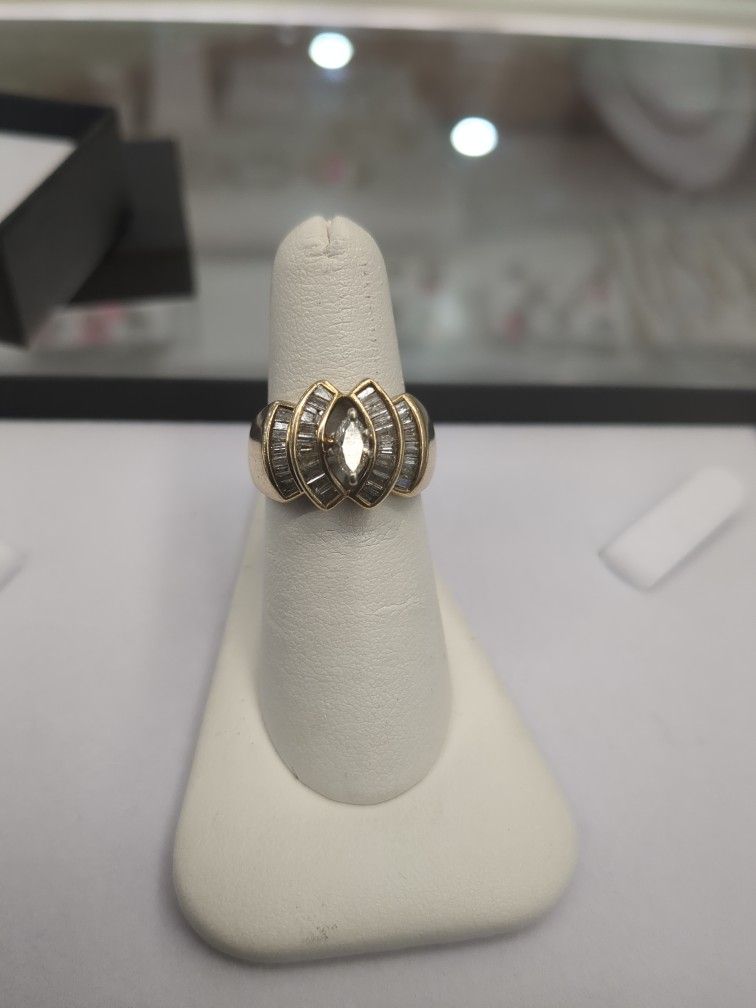 10k Gold Diamond Ring 7.7 Grams Size 7 Layaway Available 10% Down If You Are Interested Please Ask For Maribel Thank You 