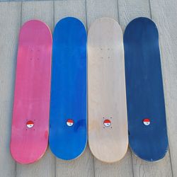 SKATEBOARDS DECKS CANADIAN MAPLE SIZES 8.0 8.25 AND 8.50 